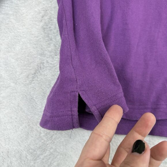 Vtg Quacker Factory Halloween Top Medium Purple Beaded Embroidered Ghouls Witch - Picture 4 of 10